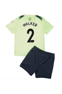 Fotbalové Dres Manchester City Kyle Walker #2 Dětské Třetí Oblečení 2022-23 Krátký Rukáv (+ trenýrky)